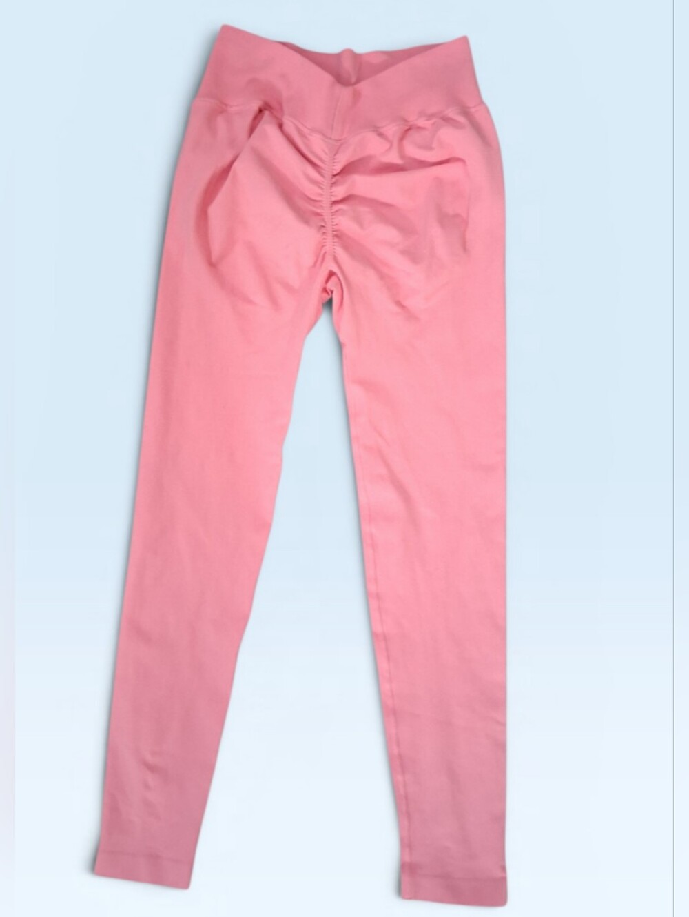 Bombshell Sportswear V-Back Seamless Leggings Pink Size Small Booty Scrunch Gym